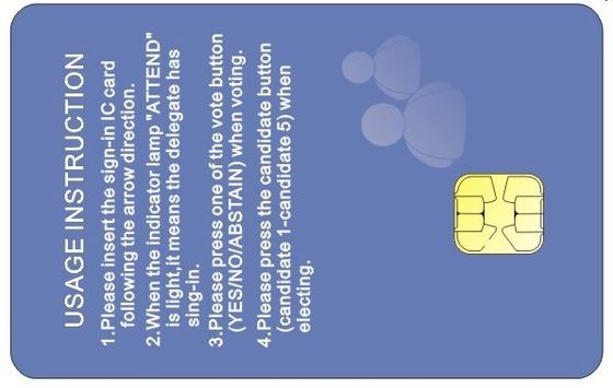 ATMEL série 24C256 carte à puce de contact pour carte de clé d'hôtel