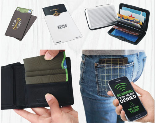 Carte de blocage passive RFID Pour carte bancaire de crédit Sécurité du portefeuille