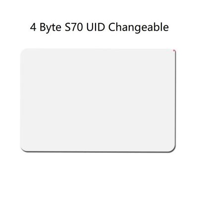 UID modifiable 4 octets carte RFID passive, carte de contrôle d' accès RFID en PVC ISO14443A