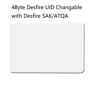 ISO14443A Uid Carte à puce RFID modifiable 13,56 MHz Carte en PVC de contrôle d'accès