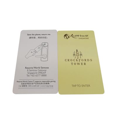 PVC Smart Magnétique Hôtel Cartes clés RFID 0,8-0,9 mm d'épaisseur pour le contrôle d'accès