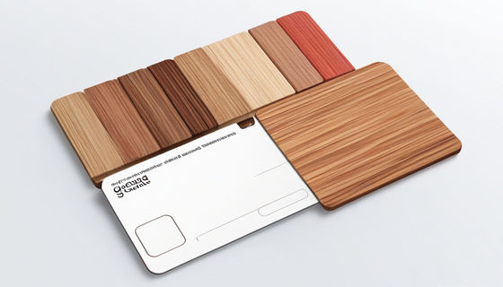 Carte à clef de chambre d'hôtel RFID en bois 86x54mm épaisseur personnalisable