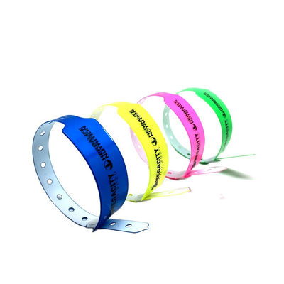Impression de logo Bracelet médical d' hôpital en PVC, étiquette RFID NFC Bracelet jetable
