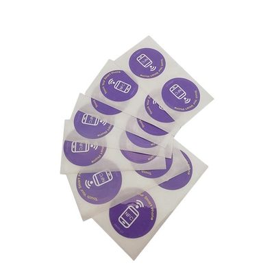 Étiquette intelligente NFC d'impression personnalisée 13.56MHZ NFC autocollants personnalisés sans contact