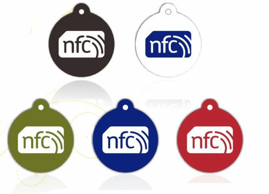 Taille personnalisée Étiquette autocollant epoxy NFC 213 215 Cercle à clé à puce pour téléphone
