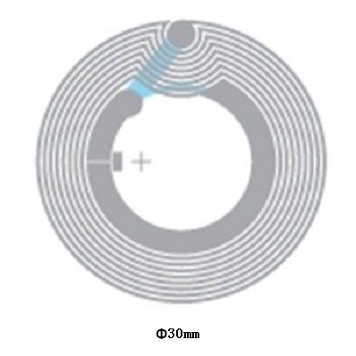0.07 mm Papillon épais NFC puce autocollant NFC étiquettes réécrivables Haute fréquence 13,56mhz
