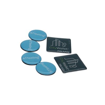 424 ADN NFC étiquettes époxy d'impression autocollants pour les applications téléphoniques et le système de fidélité