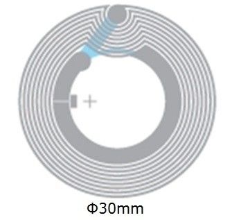 Transmission sans contact Dia 33 mm RFID enduit à l'eau avec puce RFID Classic ® SLI NFC