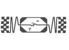 Carte mouillée Inlay E42 Impinji Monza 4 étiquette à puce Tag découpé Taille 105mmx6mm