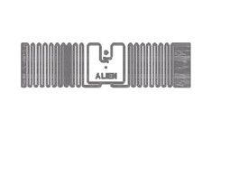 Smart 9.5x70mm taille découpée UHF RFID incrustation avec Alien H3 Logo de la société de puce