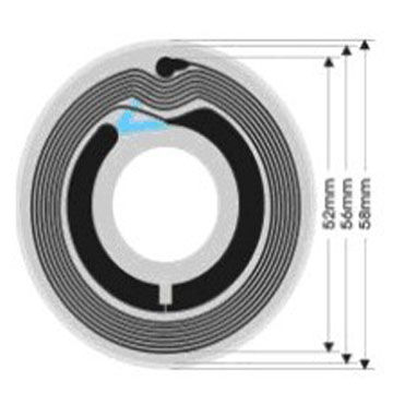 13.56MHz Fréquence HF RFID Smart Tags Ronde Détection multiple Conformité SLI