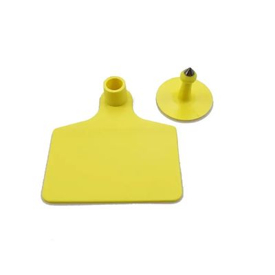 70x80mm 104x74mm étiquettes d'oreille RFID pour animaux en UHF Matériau TPU pour la surveillance du bétail