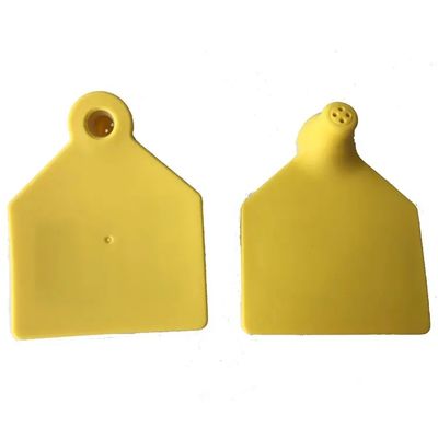 70x80mm 104x74mm étiquettes d'oreille RFID pour animaux en UHF Matériau TPU pour la surveillance du bétail