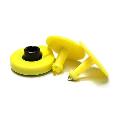 Matériau TPU 134.2 Khz RFID étiquette d' oreille, étiquette ronde passive pour animaux de compagnie